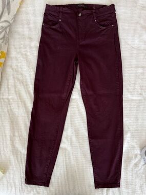 Liverpool Women's Stretch Skinny Jeans in Plum size 12/31